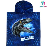 Πόντσο Παιδικό 50x100cm  Jurasssic Park Για Αγόρι Βαμβακερό