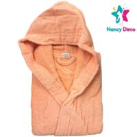 Μπουρνούζι Παιδικό Nancy Dimo 15-16χρ.Για Κορίτσι Με Κουκούλα Βαμβακερό