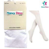 Καλσόν 5-6χρ. Παιδικό 120 Den 3αδα Λευκό Nancy Dimo Για Κορίτσι