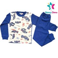 Πυζάμα Παιδική 8-9χρ Nancy Dimo Για Αγόρι Interlock Βαμβακερή