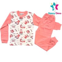 Πυζάμα Παιδική 7-8χρ Nancy Dimo Για Κορίτσι Interlock Βαμβακερή