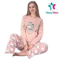 Πυζάμα  Γυναικεία Νο XL Interlock Nancy Dimo Βαμβακερή