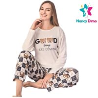 Πυζάμα Γυναικεία Νο XXL Interlock Nancy Dimo Βαμβακερή