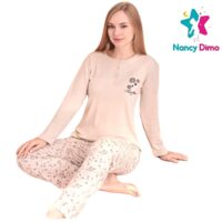 Πυζάμα Γυναικεία Νο XL Interlock Nancy Dimo