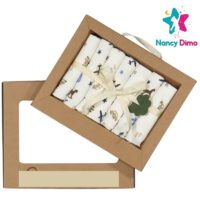 Βρεφικές Λαβέτες Ώμου 6αδα 21x21cm Βαμβακερές Nancy Dimo Για Αγόρι