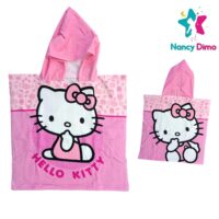 Πόντσο Παιδικό 50x100cm Hello Kitty Walt Disney Για Κορίτσι WATER ABSORBENT - FAST DRY//Απορροφητικό νερού-Γρήγορο Στέγνωμα