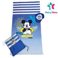 Σετ Πετσέτα 70x140cm Θαλάσσης -Καπέλο-Τσάντα  Minnie  Παιδική Για Αγόρι WATER ABSORBENT - FAST DRY//Απορροφητικό νερού-Γρήγορο Στέγνωμα