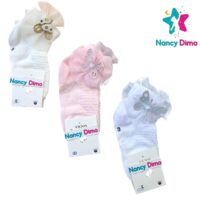 Καλτσάκια Παιδικά Με Δαντέλα 5-6χρ 12άδα Nancy Dimo Για Κορίτσι Βαμβακερά