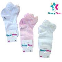 Καλτσάκια Παιδικά Με Δαντέλα 5-6χρ 12άδα Nancy Dimo Για Κορίτσι Βαμβακερά