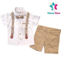 Σετ Παιδικό Με Πουκάμισο Nancy Dimo 5-6-7-8χρ.Για Αγόρι  Βαμβακερό