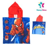 Πόντσο Παιδικό 50x100cm Spiderman Walt Disney Για Αγόρι WATER ABSORBENT - FAST DRY//Απορροφητικό νερού-Γρήγορο Στέγνωμα