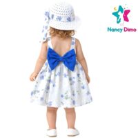 Παιδικό Φόρεμα Με Ψάθινο Καπέλο Nancy Dimo 9-12-18-24μην. Για Κορίτσι