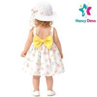 Παιδικό Φόρεμα Με Ψάθινο Καπέλο Nancy Dimo 9-12-18-24μην. Για Κορίτσι