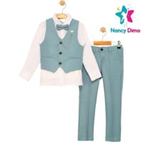 Κοστούμι Παιδικό Με Γιλέκο 9-10-11-12χρ  Nancy Dimo Για Αγόρι Βαμβακερό