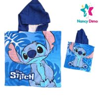 Πόντσο Παιδικό 50x100cm Stitch Walt Disney Για Αγόρι WATER ABSORBENT - FAST DRY//Απορροφητικό νερού-Γρήγορο Στέγνωμα