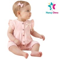 Ολόσωμο Φορμάκι Nancy Dimo 3-6-9μην Για Κορίτσι Βαμβακερό